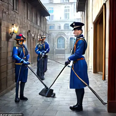 The quiet history of town guards clean crew