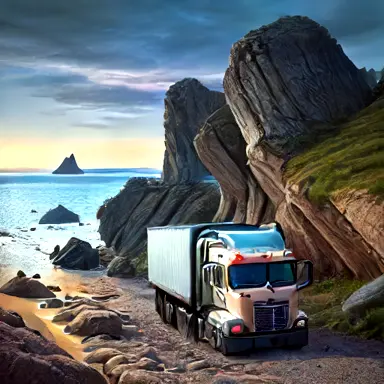 truck plathun Rocks detected again, this time inland